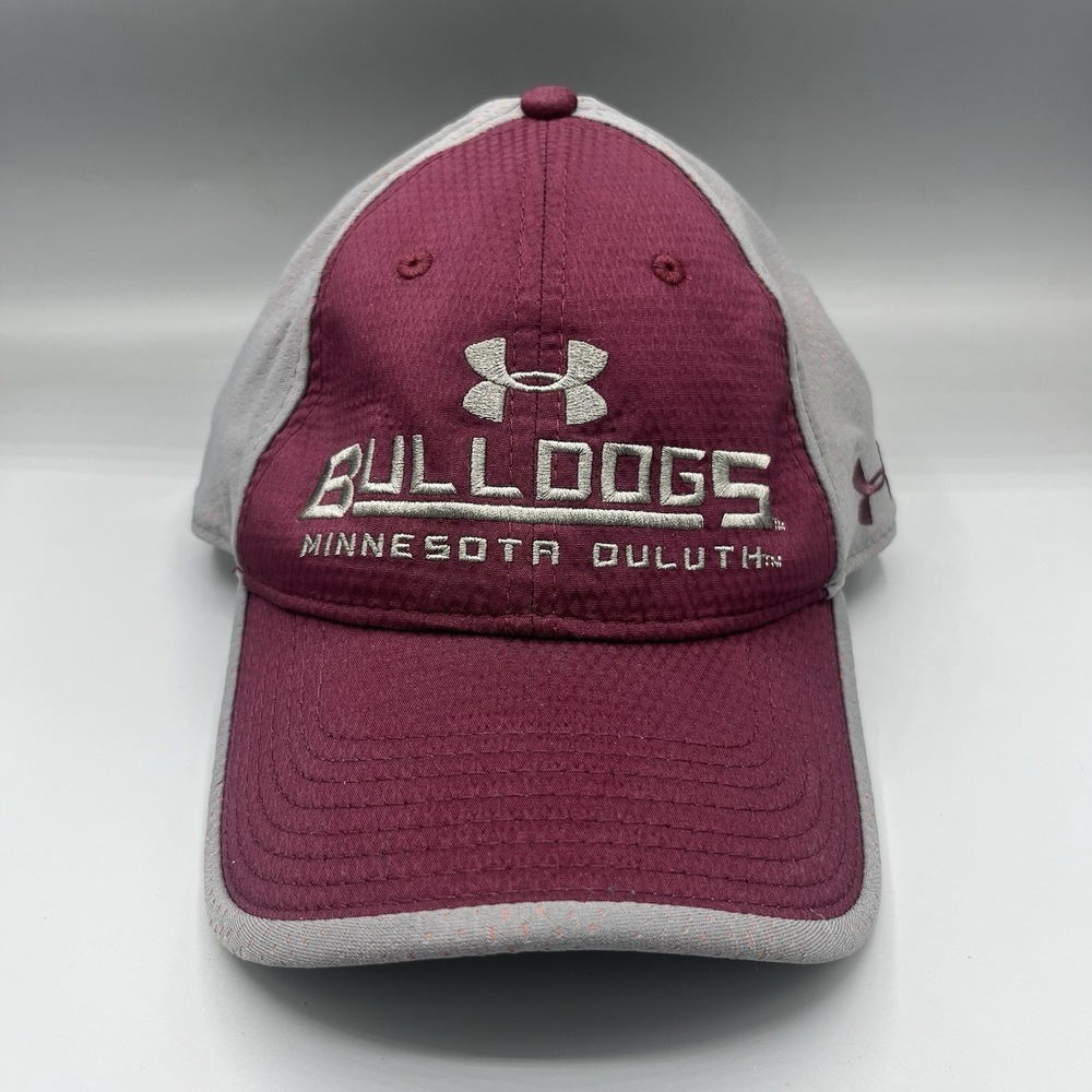 Under Armour Minnesota Duluth UMD Bulldogs Hat Cap Adjustable Maroon Gray NCAA